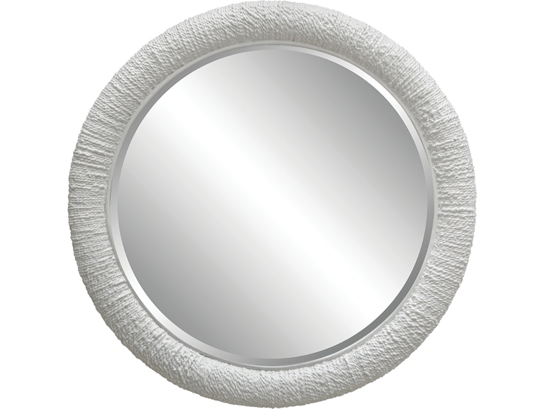 Uttermost Mirrors Mariner White Round Mirror 08168 at Norwood Furniture