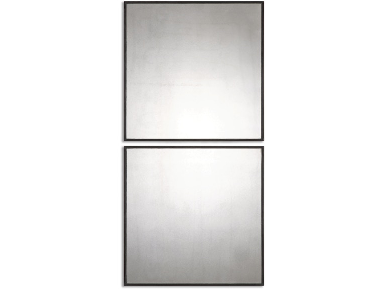 Uttermost Mirrors Matty Antiqued Square Mirrors Set/2 13932 at Norwood Furniture