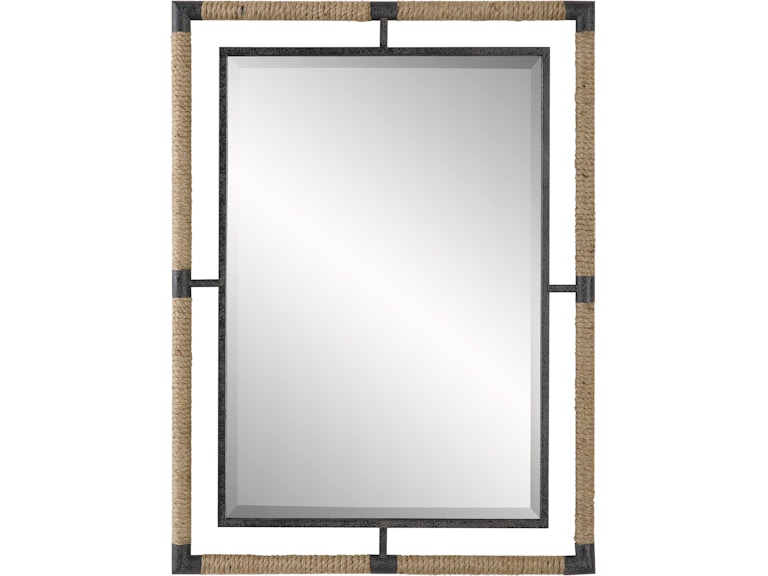 Uttermost Mirrors Melville Iron and Rope Mirror 09769 at Norwood Furniture