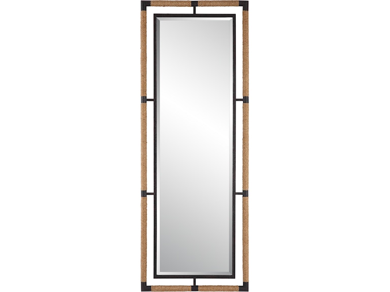 Uttermost Mirrors Melville Iron and Rope Tall Mirror 09925 at Norwood Furniture