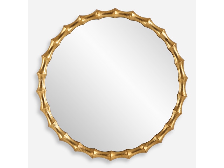 Uttermost Mirrors Nacala Round Gold Mirror 09963 at Norwood Furniture
