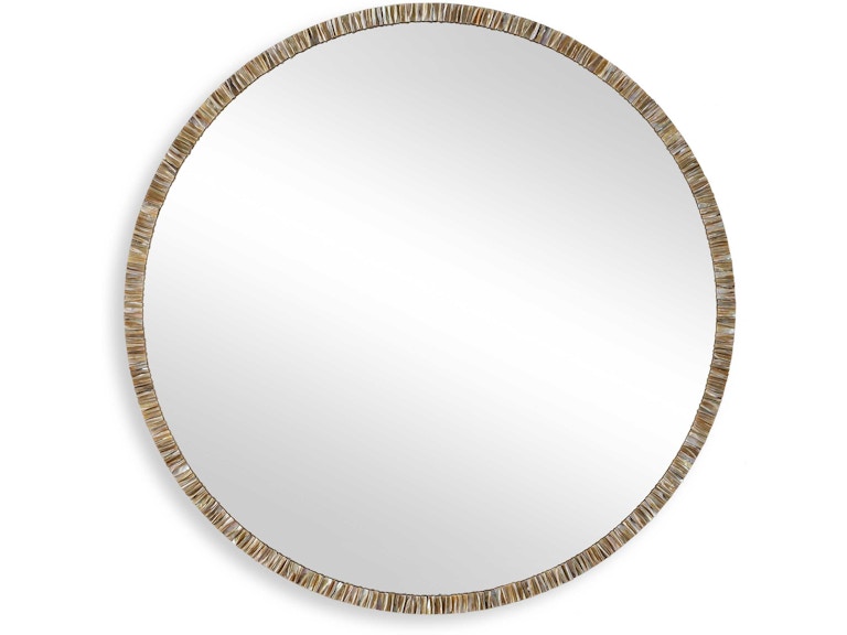 Uttermost Mirrors Odeon Shell Inlay Round Mirror 08246 at Norwood Furniture