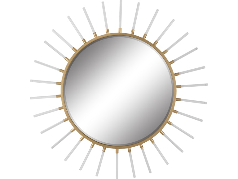 Uttermost Mirrors Oracle Round Starburst Mirror 09883 at Norwood Furniture