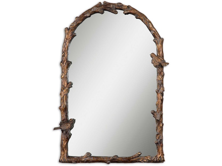 Uttermost Mirrors Paza Antique Gold Arch Mirror 13774 at Norwood Furniture