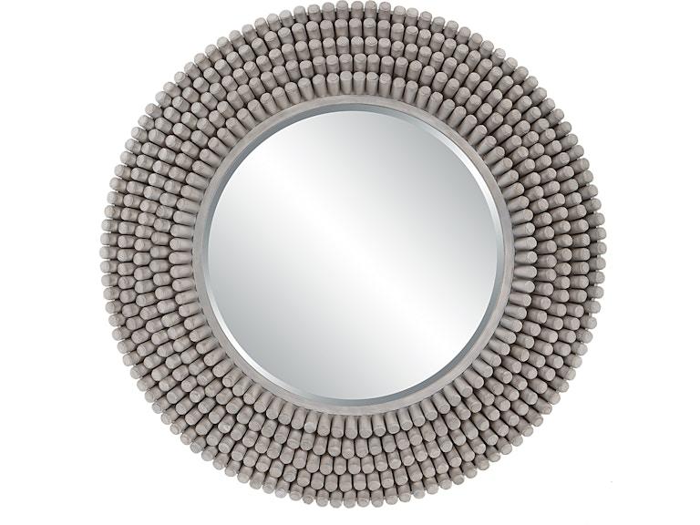 Uttermost Mirrors Portside Round Gray Mirror 09873 at Norwood Furniture