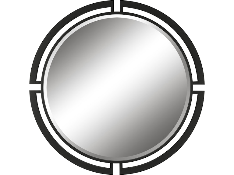 Uttermost Mirrors Quadrant Modern Round Mirror 09878 at Norwood Furniture