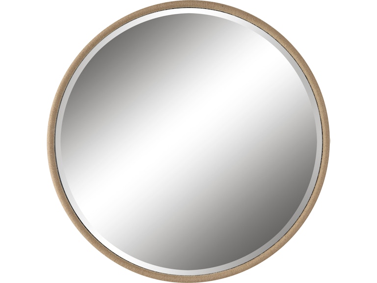 Uttermost Mirrors Ranchero Natural Rope Round Mirror 09887 at Norwood Furniture