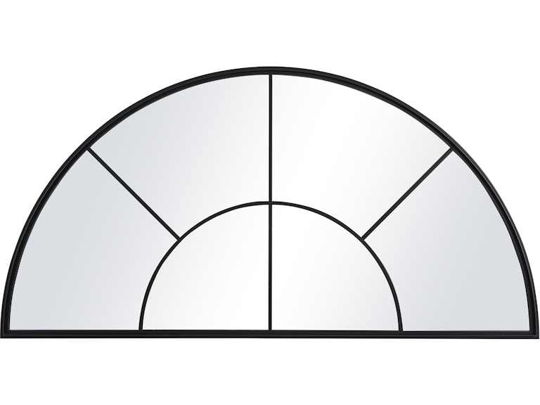 Uttermost Mirrors Rousseau Iron Window Arch Mirror 09733 at Norwood Furniture