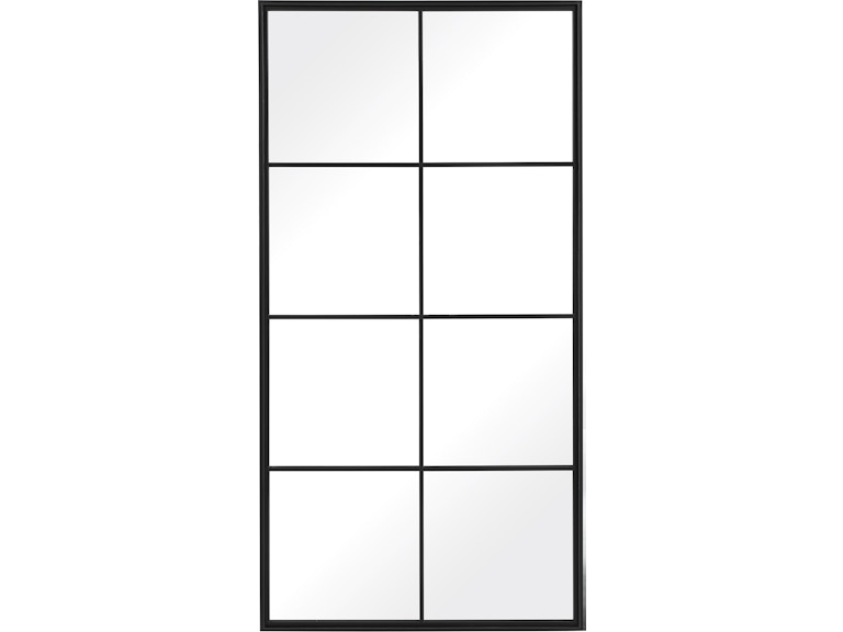 Uttermost Mirrors Rousseau Iron Window Mirror 09732 at Norwood Furniture