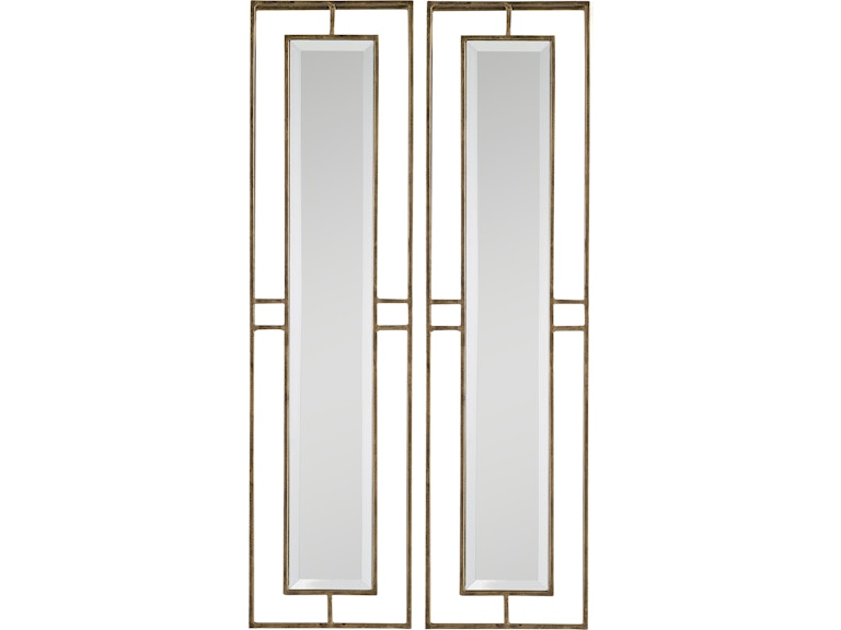 Uttermost Mirrors Rutledge Gold Mirrors Set/2 07082 At Norwood Furniture