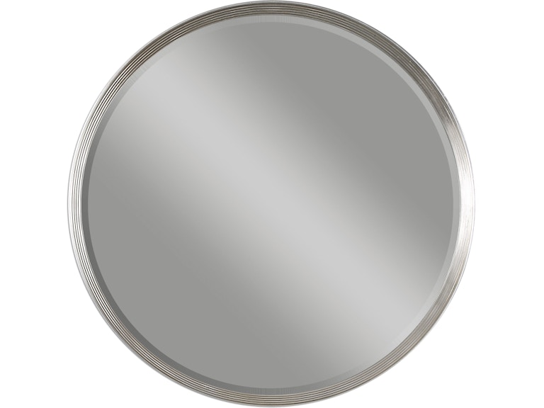 Uttermost Mirrors Serenza Round Silver Mirror 14547 at Norwood Furniture