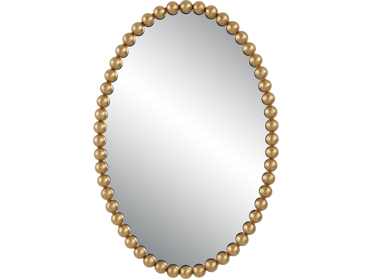 Uttermost Mirrors Serna Gold Oval Mirror 09875 at Norwood Furniture