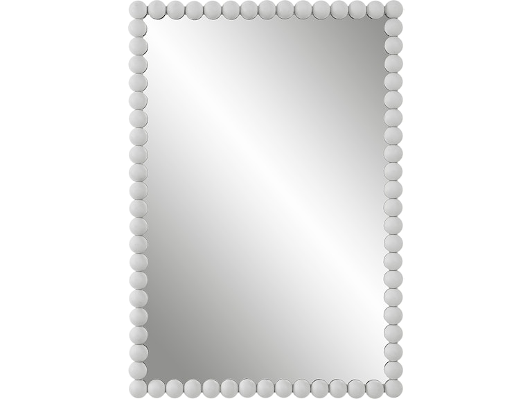 Uttermost Mirrors Serna White Vanity Mirror 09790 at Norwood Furniture
