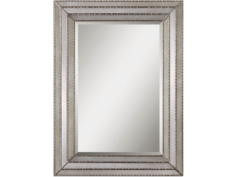 Uttermost Mirrors Seymour Antique Silver Mirror 14465 at Norwood Furniture