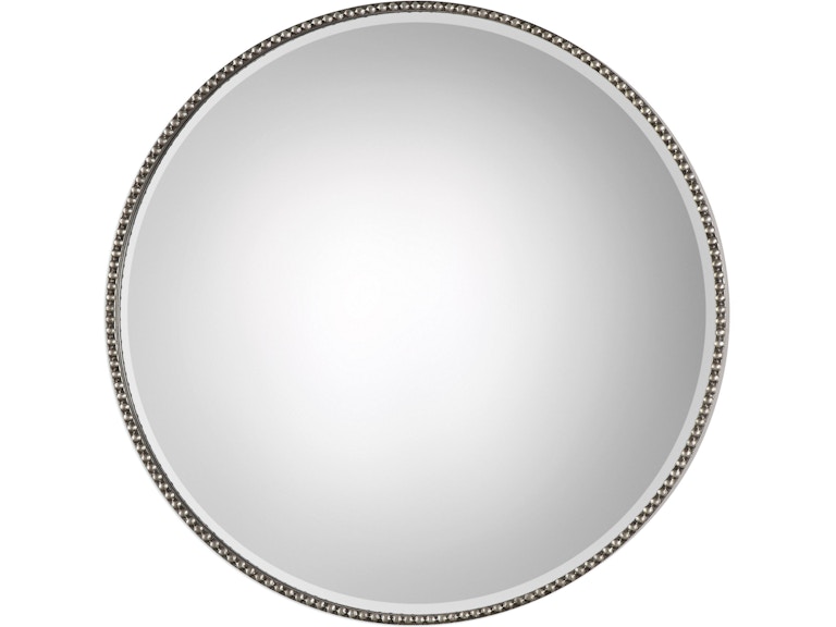 Uttermost Mirrors Stefania Beaded Round Mirror 09252 at Norwood Furniture