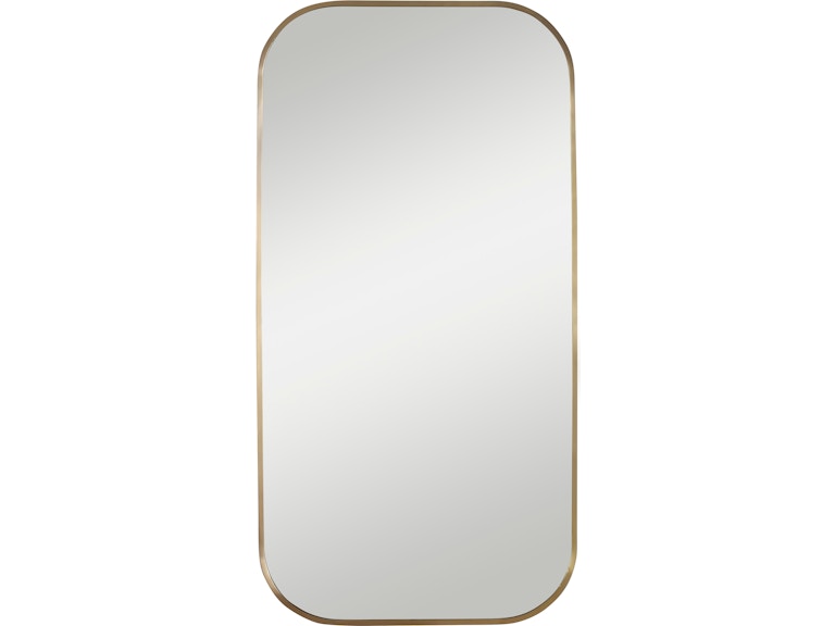Uttermost Mirrors Taft Plated Brass Mirror 09718 at Norwood Furniture