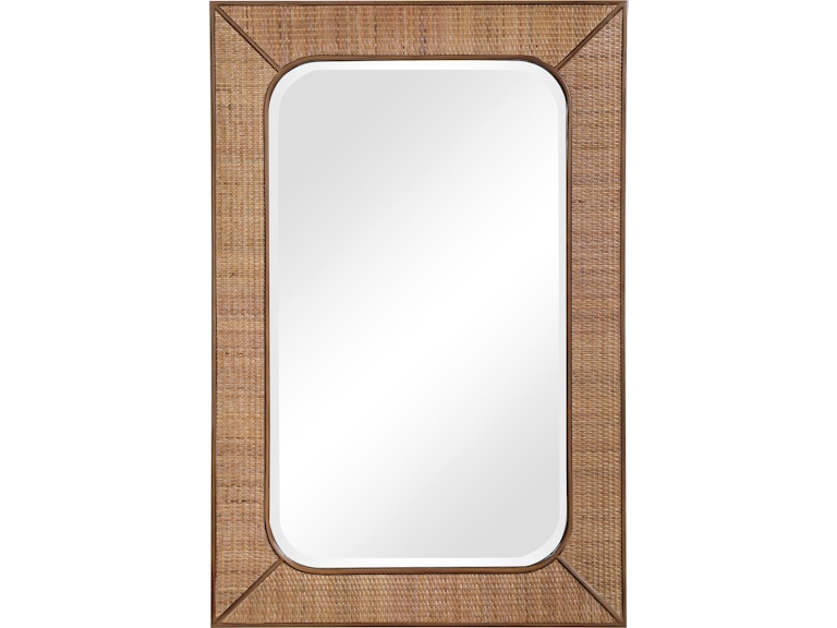 Uttermost Mirrors Tahiti Rattan Mirror 09687 at Norwood Furniture