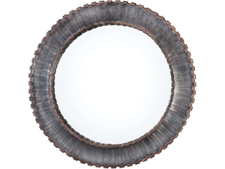 Uttermost Mirrors Tanaina Silver Round Mirror 09175 At Norwood Furniture