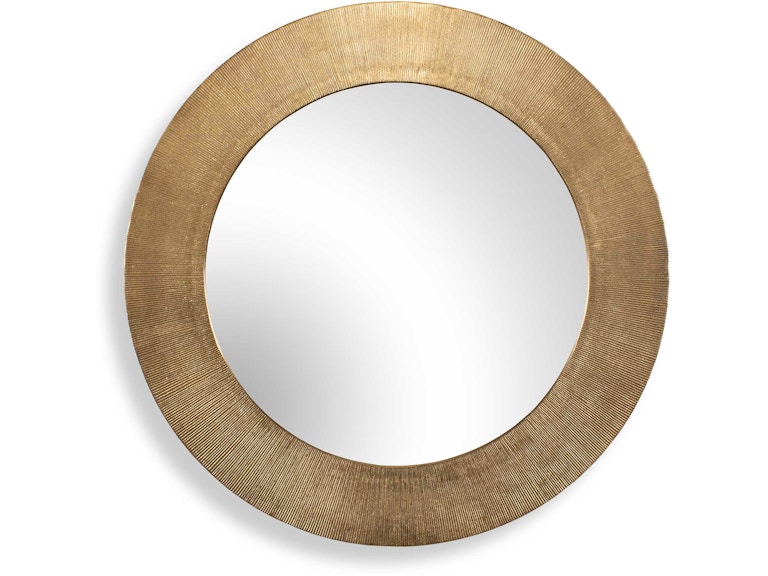 Uttermost Mirrors Tano Antique Brass Round Mirror 08276 at Norwood Furniture