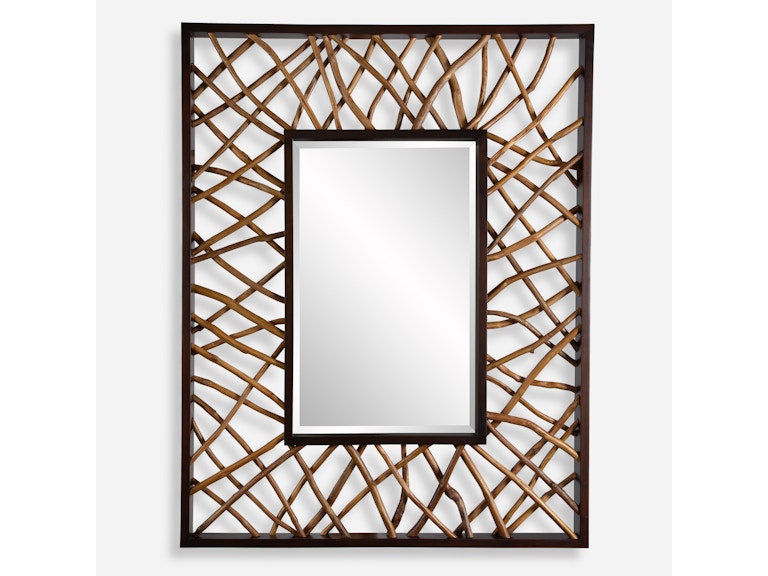 Uttermost Mirrors Teak Maze Rectangle Mirror 08184 at Norwood Furniture Uttermost Mirrors Teak Maze Rectangle Mirror 08184 at Norwood Furniture