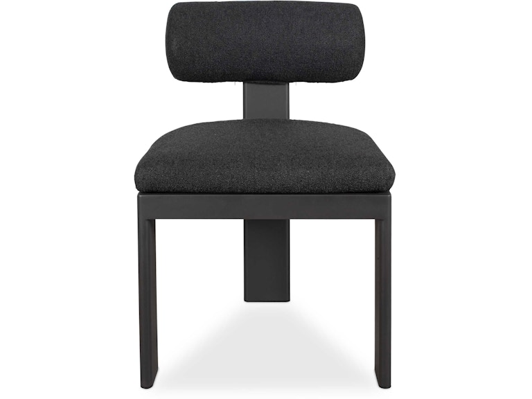 Uttermost Outdoor Furniture Bolster Back Charcoal Outdoor Dining Chair 53044 at Norwood Furniture