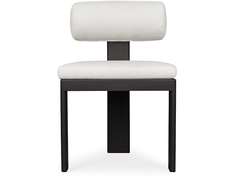 Uttermost Outdoor Furniture Bolster Back White Outdoor Dining Chair 53029 at Norwood Furniture