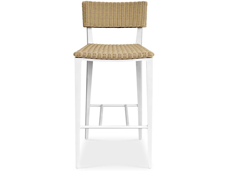 Uttermost Outdoor Furniture Calbas White Outdoor Bar Stool 50243 at Norwood Furniture