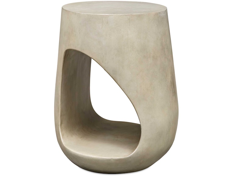 Uttermost Outdoor Furniture Lithos Gray Outdoor Accent Table 50255 at Norwood Furniture
