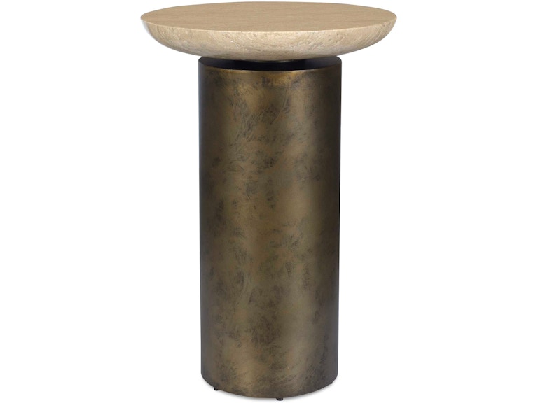 Uttermost Outdoor Furniture Oslo Brass Outdoor Accent Table 50222 at Norwood Furniture