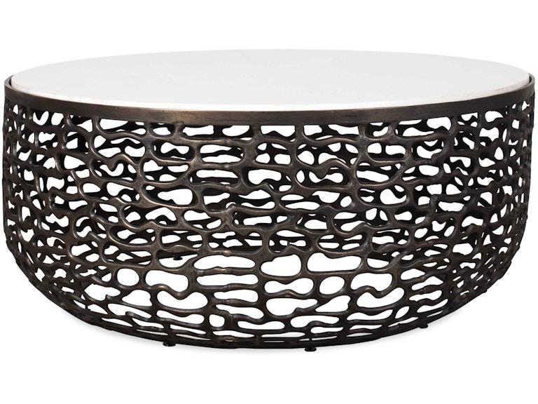 Uttermost Outdoor Furniture Sabena White Marble Outdoor Coffee Table 50228 at Norwood Furniture