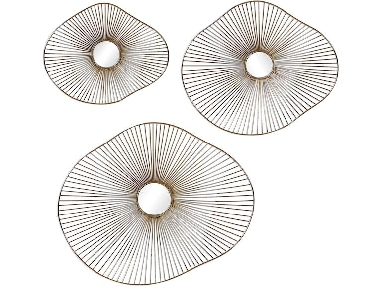 Uttermost Wall Decor Avarie Gold Metal Wall Art Set/3 04182 at Norwood Furniture