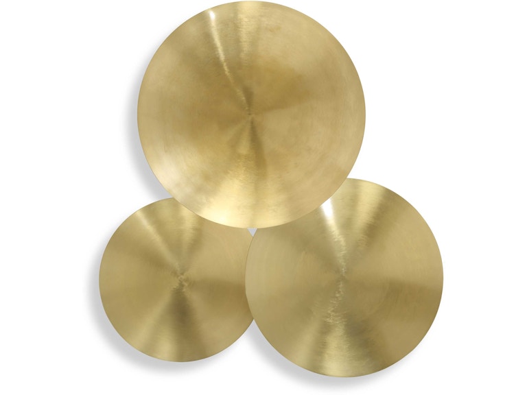 Uttermost Wall Decor Cymbalic Round Brass Wall Art Set/3 04388 at Norwood Furniture