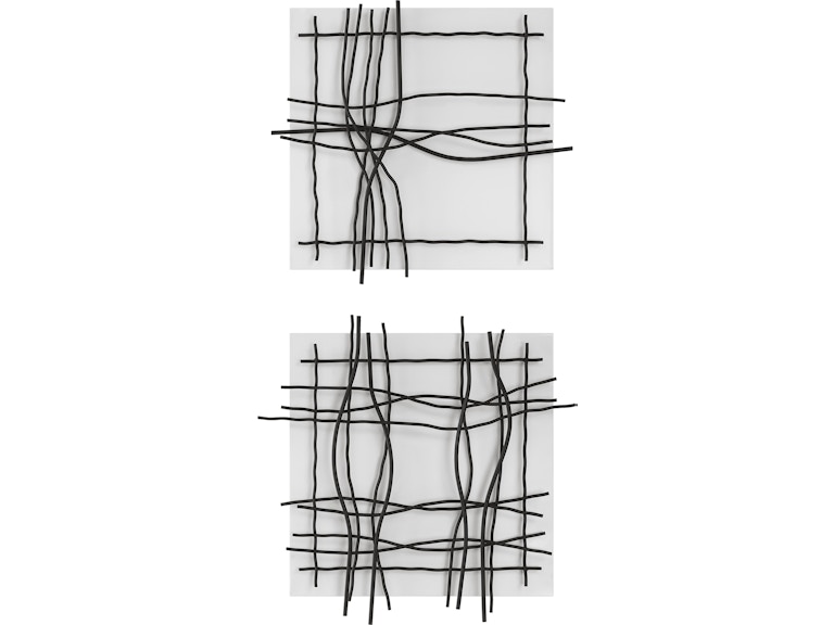 Uttermost Wall Decor Genesis Metal Wall Decor Set/2 04341 at Norwood Furniture