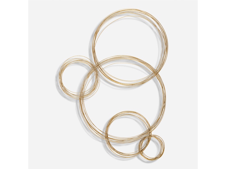 Uttermost Wall Decor Golden Bubbles Metal Wall Decor 04369 at Norwood Furniture