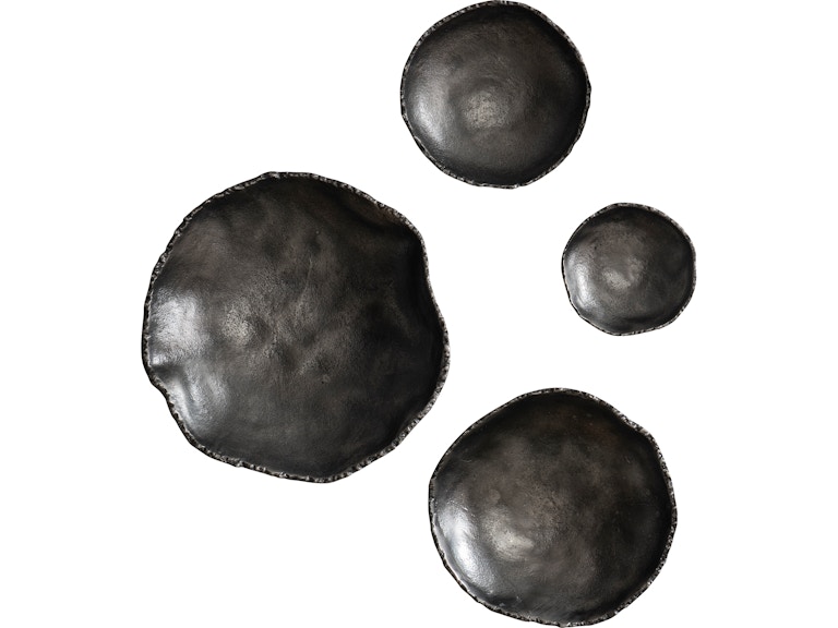Uttermost Wall Decor Lucky Coins Nickel Wall Decor Set/4 04344 at Norwood Furniture