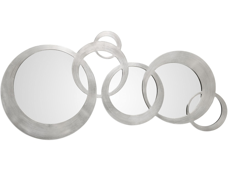 Uttermost Wall Decor Odiana Silver Rings Modern Mirror 09303 at Norwood Furniture