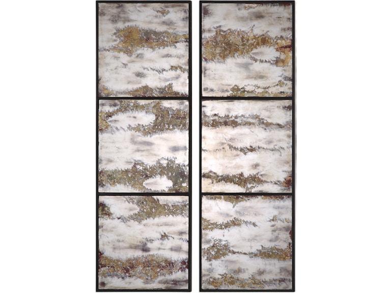 Uttermost Wall Decor Rahila Antiqued Mirror Set Of 2 04099 at Norwood Furniture
