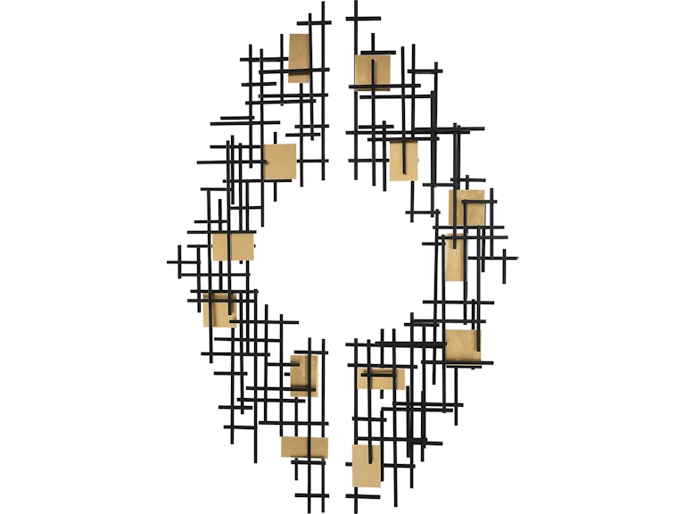 Uttermost Wall Decor Reflection Metal Grid Wall Decor Set/2 04305 at Norwood Furniture