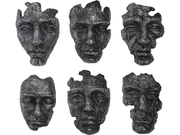 Uttermost Wall Decor Self-Portrait Metallic Wall Decor Set/6 04350 at Norwood Furniture