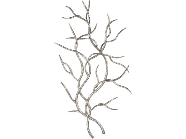 Uttermost Wall Decor Silver Branches Wall Art Set/2 04053 At Norwood Furniture