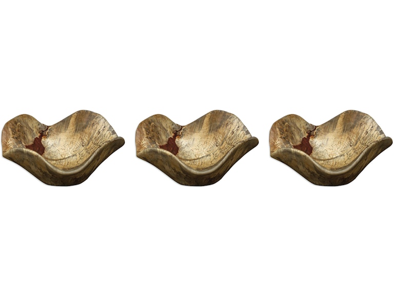 Uttermost Wall Decor Tamarine Wood Wall Art Set/3 04107 At Norwood Furniture