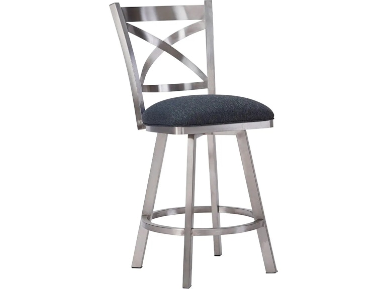 Wesley Allen Casual Dining Edmonton Stainless Steel Barstools BSS513 S at Norwood Furniture
